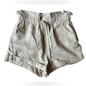 MABLE WOMENS BEIGE COTTON SHORTS SIZE SMALL